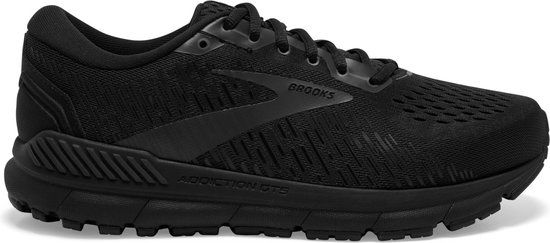 Brooks Addiction GTS 15 Heren Hardloopschoenen - Maat 42 - Extra Wide - Zwart