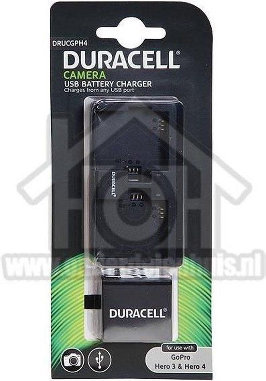 Duracell USB dubbellader met accu voor GoPro Hero4