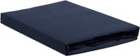Ambiante Katoen Splittopper Hoeslaken 200x220 Donkerblauw