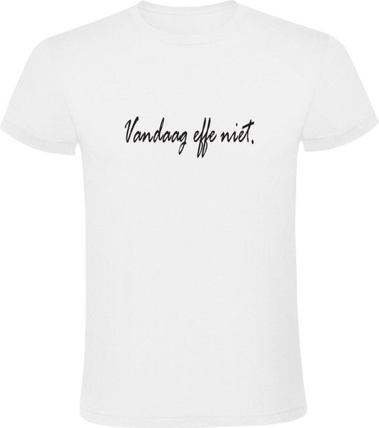 Sol's Vandaag ff niet Heren T-shirt - Wit - Maat M