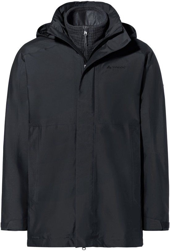 VAUDE Men's Idris 3-in-1 Parka IV Herenjas Zwart XXL