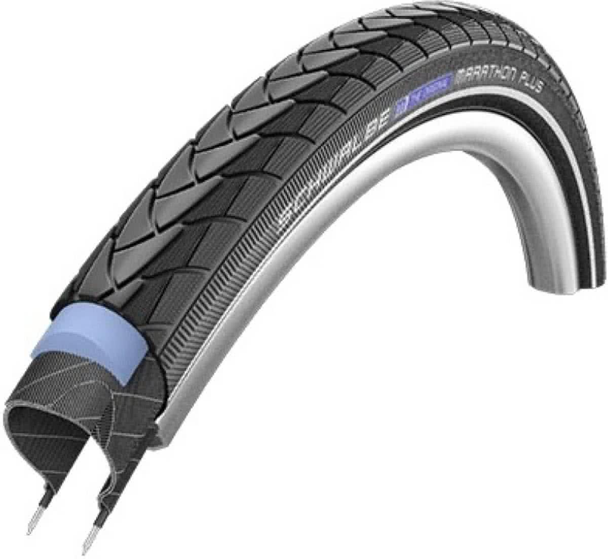 Schwalbe Marathon Plus 26 x 1 3/8 (37-590) - Zwart - Antilekband - Elektrische Fiets
