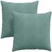 vidaXL Zitkussens 2 stuks zeegroen 60 x 60 cm corduroy stof