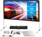 Pyle Projectiescherm met Standaard - 80 inch 16:9 HD
