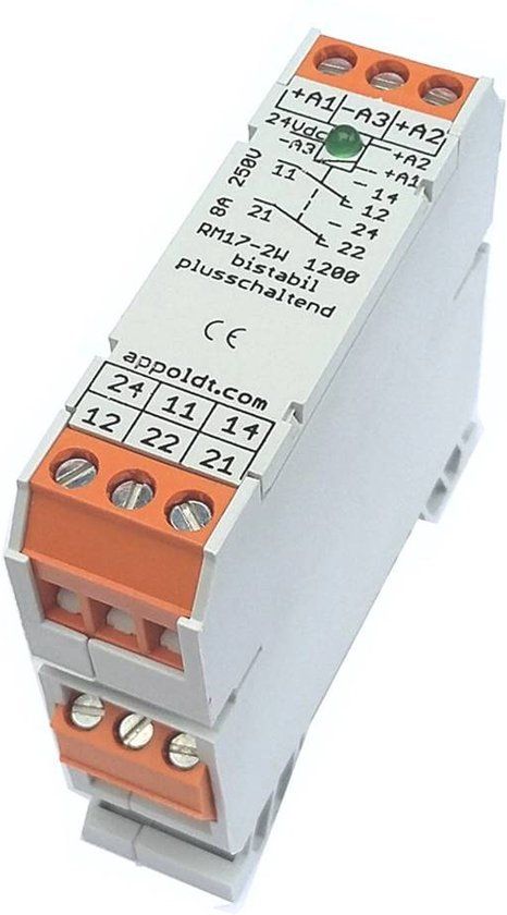 Appoldt RM17/2W bistabil plus 24V Relais