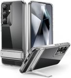 ESR Air Shield Boost Hoesje Geschikt voor Samsung Galaxy S24 Plus | Back Cover met Militaire Standaard | Schokabsorberende Air-Guard Hoeken | Transparant