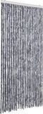 vidaXL Vliegengordijn - 100x230 cm - Chenille - Zilver