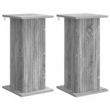 vidaXL Plantenstandaard 2 stuks grijs sonoma 30,5 x 30 x 60,5 cm Bois traité