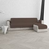 Italian Bed Linen Gewatteerde bankovertrek met schiereiland TRENDY, omkeerbaar, 240 cm, bruin