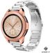 Strap-it Bracelet de montre intelligent en acier - Convient pour Samsung Galaxy Watch 41mm / 42mm - Argent