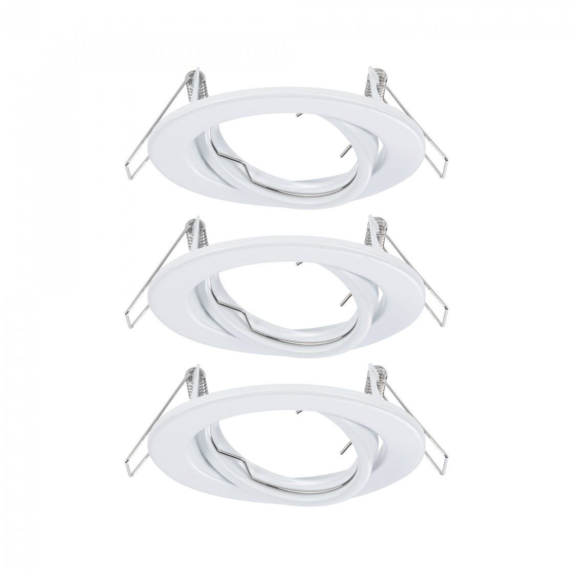 Paulmann 93390 Recessed Spot - White - GU10 - Round - Dimmable - 3-Pack