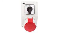 Installatieset Elektro-plast nasielsk Installatieset met stopcontact 32A 5P RS-Z (0-1) rood 6274-00