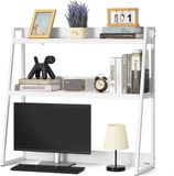 VEVOR Bureau Plank Tafel Organizer Tafel Plank 2-Tier Boekenplank Wit