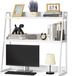 VEVOR Bureau Plank Tafel Organizer Tafel Plank 2-Tier Boekenplank Wit