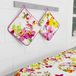 PETTI Artigiani Italiani - Potlappen, keukenstoplappen, set met 2 pannenlappen voor de keuken in digitale druk, 100% Made in Italy, design vlinders