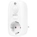 LogiLink PA0248 - stekkeradapter (1x CEE 7/3) met bewegingsmelder dag-/nachtsensor (detectiebereik: 100° / detectieafstand: tot 8 m), wit