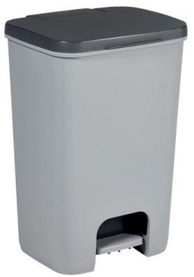 Curver Essentials Vuilnisbak - 40 Liter - Grijs
