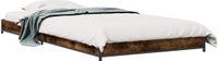 vidaXL Bedframe Gerookt eiken 80 x 200 cm Bewerkt hout