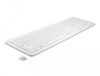 DeLOCK 12014 Clavier RF Sans fil QWERTZ Allemand Blanc