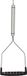 KitchenCraft Stamper 28 Cm Nylon/RVS Zwart/Zilver