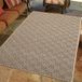Tapis d'intérieur et d'extérieur à motif à carreaux, beige/noir, dimensions : 240 x 340 cm