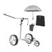 JuStar Golftrolley carbon set 3e roue, gris