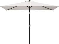 vidaXL Parasol vierhoekig zandwit 200 x 300 cm