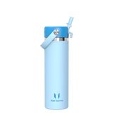 Sparrow RVS Drinkfles 500ml/750ml/1L/1.2L - Isolerende Waterfles met Rietje