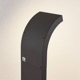 Arcchio Padverlichting, zuillampen, 1 licht, aluminium, polycarbonaat, H: 100 cm, grafietgrijs (RAL 840-M), opaalwit, inclusief lichtbron