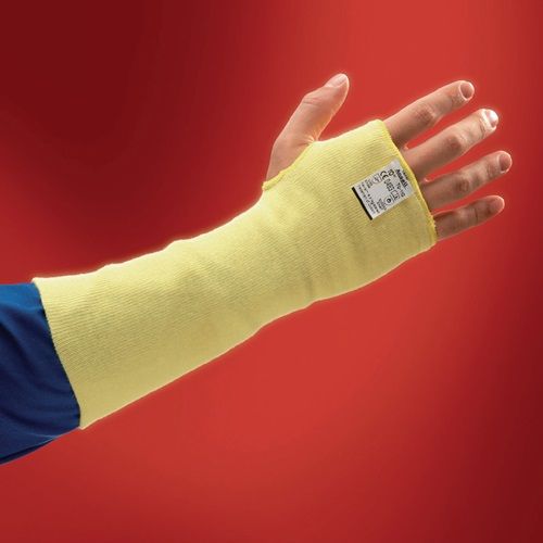 Ansell Armbeschermer 70-110 | 254 mm geel | 100% Kevlar | EN 388, EN 407 | 12 stuks