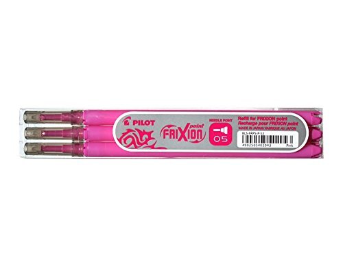 Pilot Frixion-Point rollerbalpen, fijne punt, roze, 12 stuks