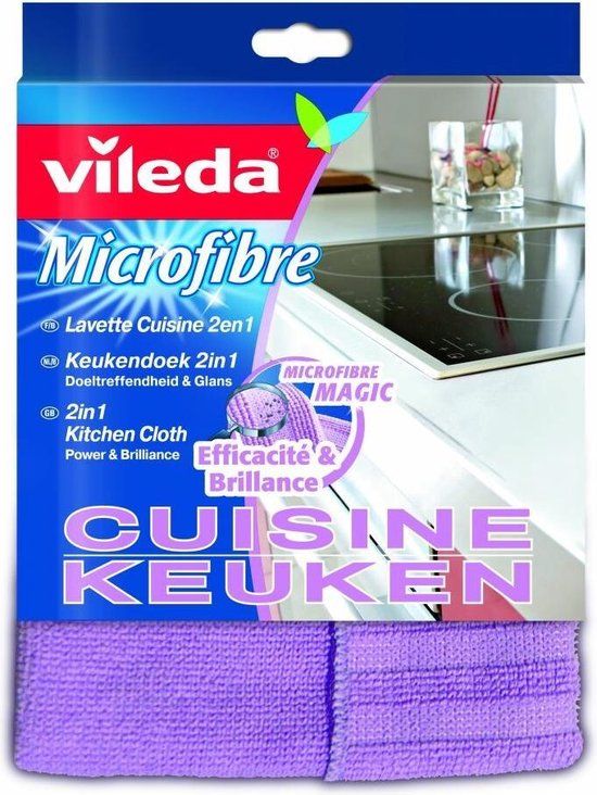 Vileda Microvezeldoek Keuken Paars