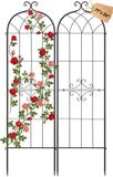 VEVOR Klimrek, 180x52,5 cm, 2-pack, Metalen klimrek met poedercoating en vergrendelingsmechanisme, klimsteun, tuinrek, plantensteun voor bloemen, groenten en rozen