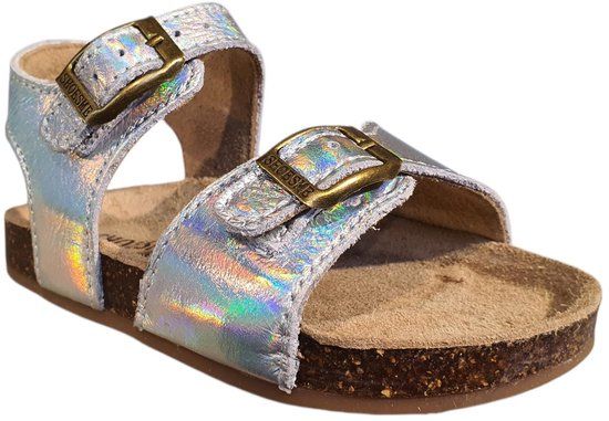 ShoesMe Sandalen KL260001-G Zilver Leer Glitter Maat 27