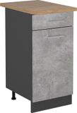Vicco R-Line Meuble bas de cuisine – 40 cm, WB Chêne Béton