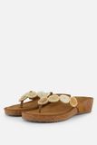 Lazamani Slippers beige Suede - Maat 39