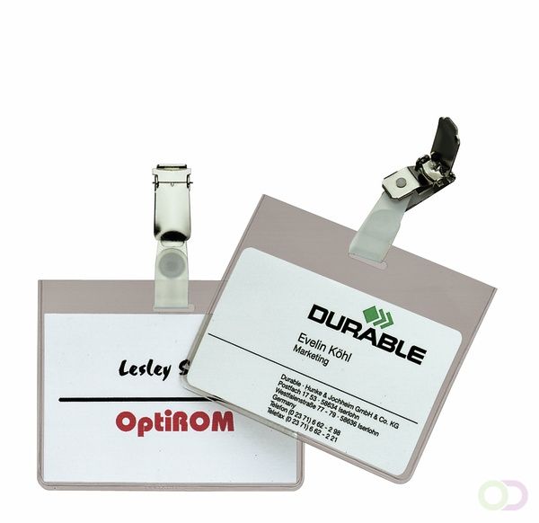 Durable BADGE MET SPELD 60X90MM