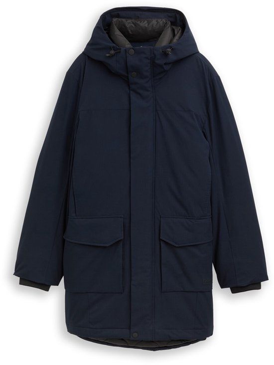 Tom Tailor Denim Parka met waterafstotende functie - Maat S - sky captain blue