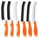Broom - Ferme - Tête étroite - Set de 6 - Orange - Pour salle de bain et cuisine