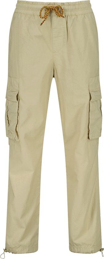 Vingino Solt Cargo Broek Jongens Beige Katoen Maat 176
