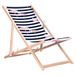 GreenBlue GB183 Opvouwbare ligstoel van beukenhout, Flaming
