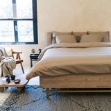 Kayori Shizu Dekbedovertrek Katoenperkal - 240x200-220 + 2 slopen - Lits-jumeaux - Taupe