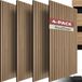 Tectake Panneaux acoustiques - Set de 4 - Chêne