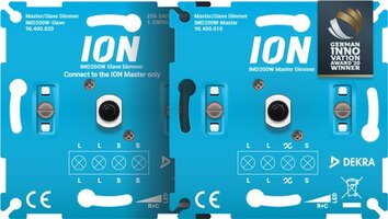 ION Industries LED Dimmer Set | 0.3-200W | Fase-afsnijding | Inbouw | Blauw