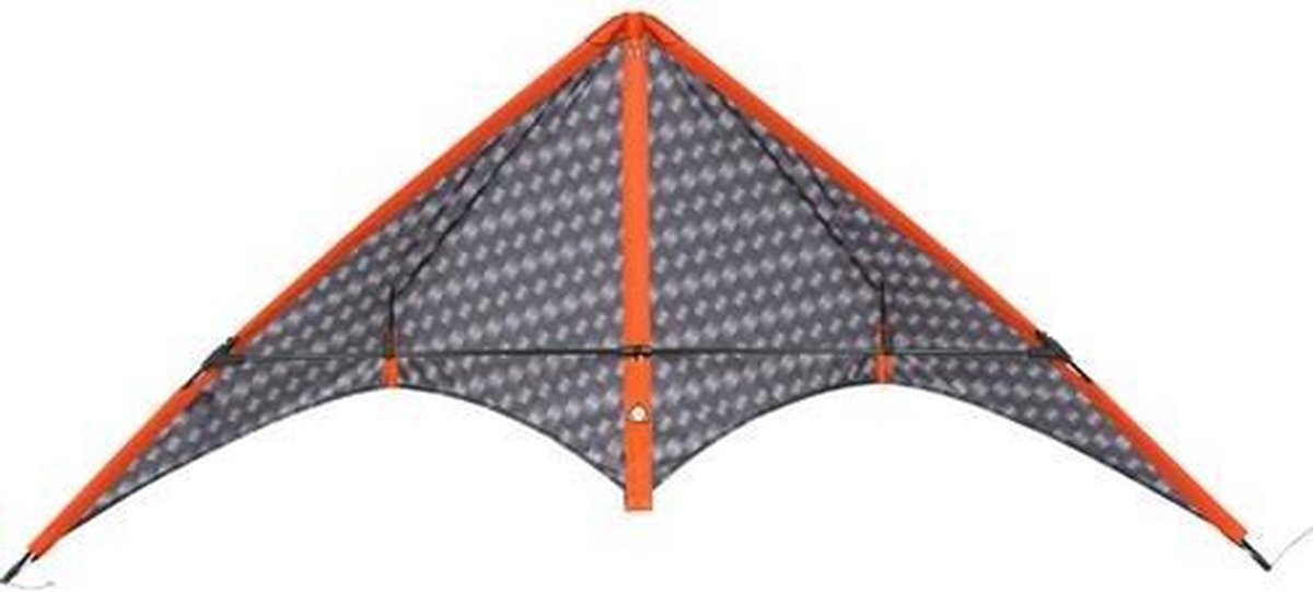 HQ Kites Tweelijnsvlieger Stormy Pete Graphite 140 Cm Grijs