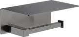 Plieger Altea WC Rolhouder met Plateau – Wandmontage – Geborsteld Gunmetal