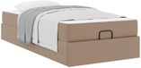 vidaXL Bedframe met matras Anders 2 st Tan PVC