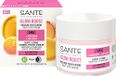 SANTE Naturkosmetik Glow Boost Rozige teint-crème, met AHA, hyaluron en biologische roos, voedende dagcrème voor een gladde en stralende huid, voor direct rozend frisse glow, 50 ml