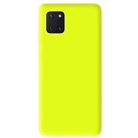 Samsung Siliconen matte hoesje compatibel met Samsung Galaxy A81, Samsung Galaxy Note 10 Lite - jaune