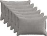 vidaXL - Kussensloop - 6 stuks - Lichtgrijs - 40 x 60 cm